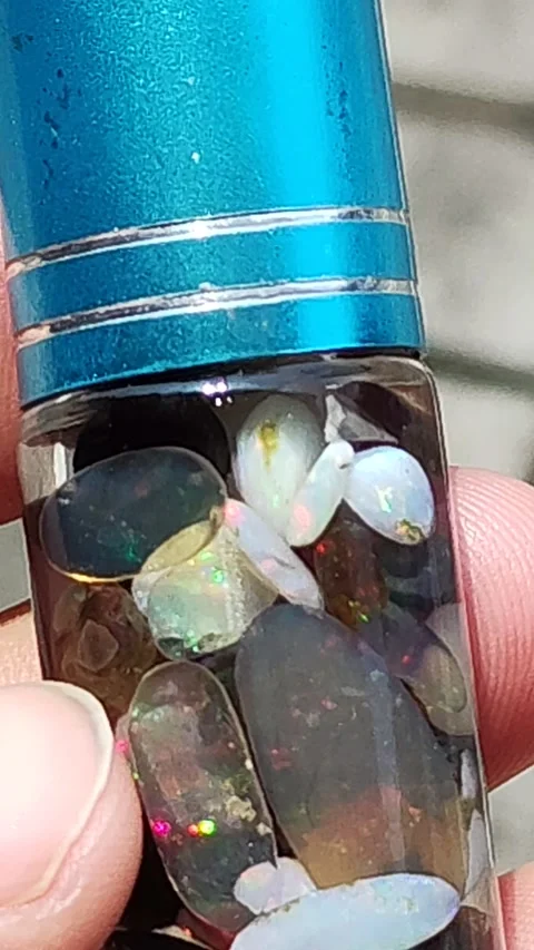 Opal from indonesia Stock Footage 210698663