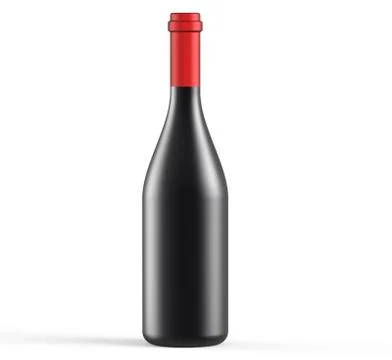 Opaque wine bottle Stock Illustration