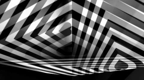 OpArt Heart Diamond 2 Stock Footage 34298725