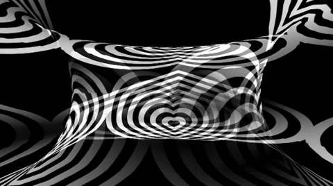 OpArt Heart Warpcore 2 Stock Footage 34298451