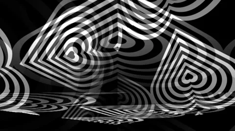 OpArt Hearts Diamond Stockbeeldmateriaal 34298767