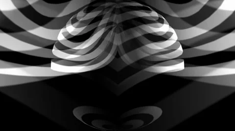 OpArt Hearts Sphere Stock Footage 34299129
