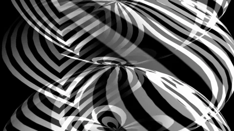OpArt Hearts Spin 4 動画素材 34298820