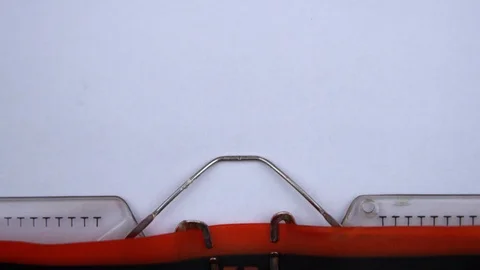 OPEC - abbreviation printed on an old typewriter in red letters, close up. Видео 126508974