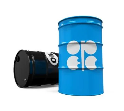 OPEC Flag Oil Barrel Stock Illustration