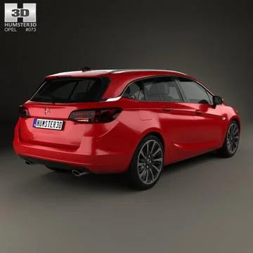 3d Model Opel Astra K Sports Tourer 16 Pond5