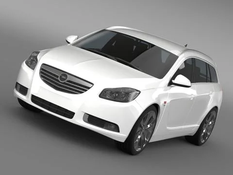 Opel Insignia Opc Line Sports Tourer 13 3d Model