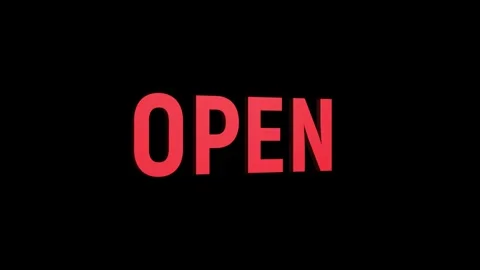 Open 3d text animation with horizontally word rotating effect. seamless loo.. Stock Footage 313775412