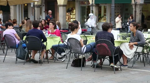 Open air cafe Stock Footage 61564801