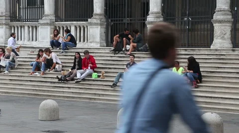 Open air cafe Stock Footage 61564966