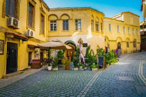 Open air cafe Stock Photos