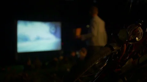Open Air Cinema Stock Footage 93298341