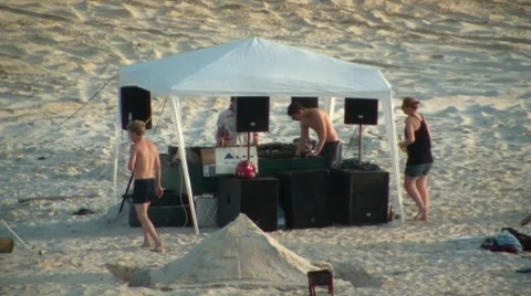 Open Air DJ Stock Footage 7751647