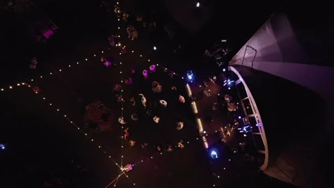 Open-air evening party with dancing people Stock Footage 138771240