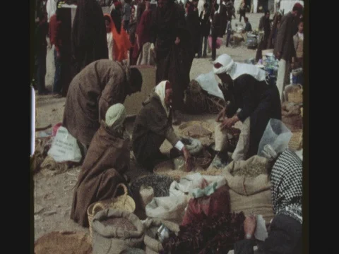 Open Air Spice Market Stock Footage 80715891