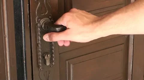 Open and Close the door Stock Footage 10563169