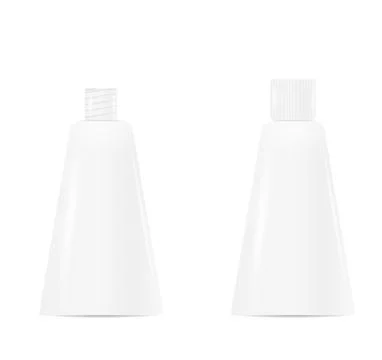 Open and closed bottle Illustrazione stock