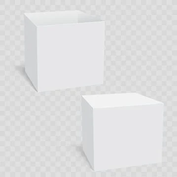 Open and closed boxes design. Vector Stock Illustration