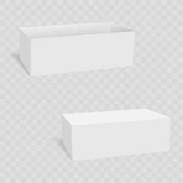 Open and closed boxes design. Vector Stock Illustration