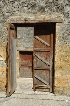 Open and closed doors Stock Photos
