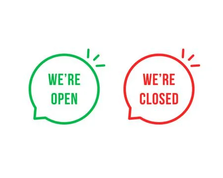 Open and closed linear bubbles Stock Illustration