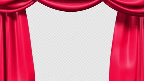 Open and Closed Red Curtains 스톡 동영상 249932333