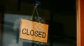 Open and closed signs (english) HD Footage