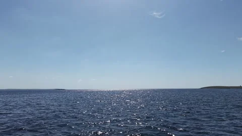 Open Atlantic Ocean at Seafield County Clare Ireland Video stock 339410168