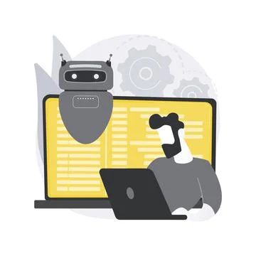 Open automation architecture abstract concept vector illustration. Illustrazione stock