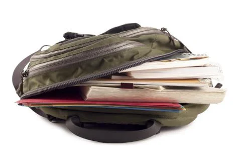 Open backpack Stock Photos