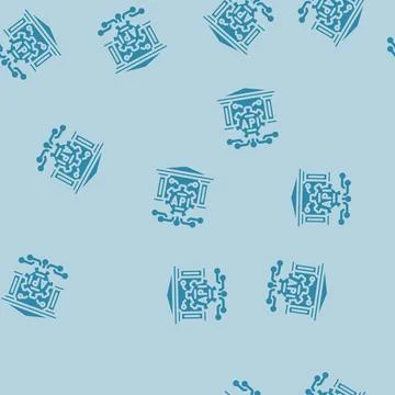 Open banking api fintech glyph vector seamless pattern 스톡 일러스트