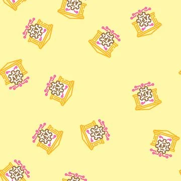 Open banking api fintech vector seamless pattern Stockillustratie