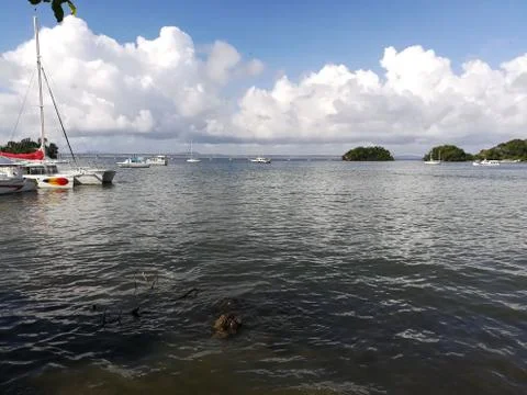 The open bay in Samana Stock Photos