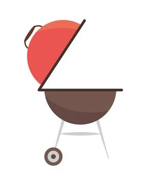 Open bbq grill Stock Illustration
