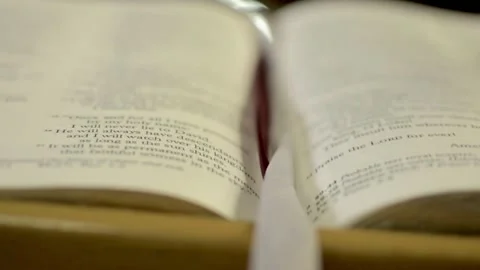 Open bible 1 Stock Footage 151230087