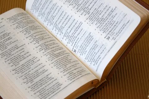 Open Bible Foto stock