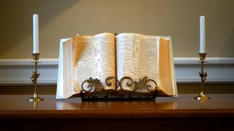 Open Bible Foto stock