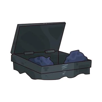 Open bin illustration Stock Illustration