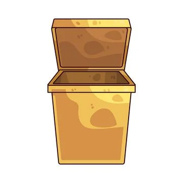 Open bin illustration Stock Illustration