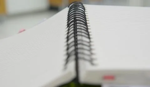Open of binder notebook Stock Photos