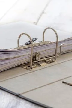 Open binder Stock Photos
