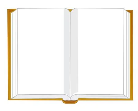 Open blank book Stock Illustration