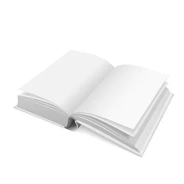 Open blank book Illustrazione stock