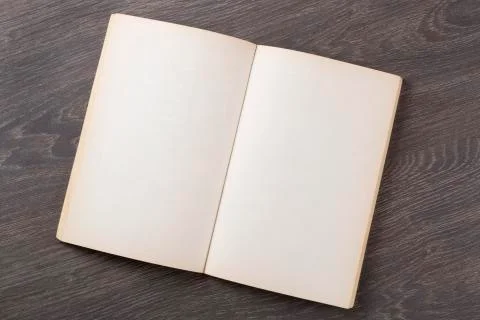 Open blank book Stock Photos