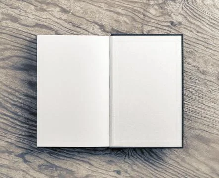 Open blank book Stock Photos