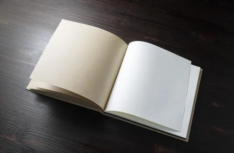 Open blank book Stock Photos