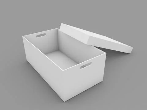 Open blank box mockup . Illustrazione stock