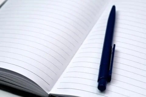 Open blank diary Stock Photos