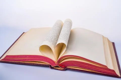Open blank flat book Stock Photos
