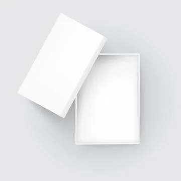 Open Blank Gift Box Top View Stock Illustration